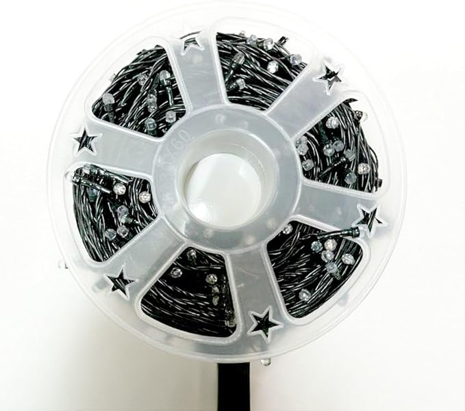 Cordão Pisca-Pisca Natal 200 Lampadas Led 8 Funções Rolo 50M 110V (BRANCA)