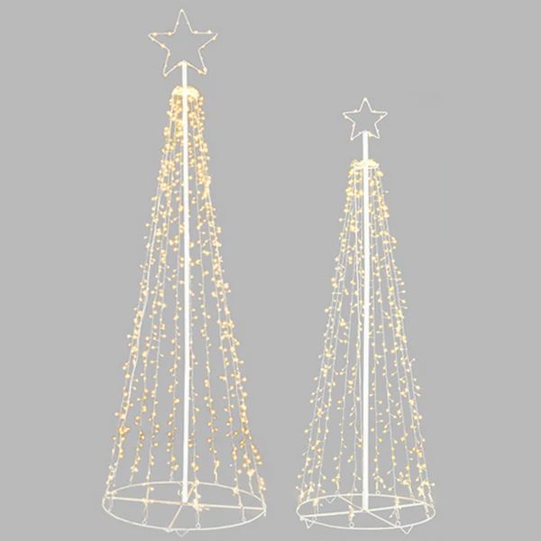 Kit 2 Árvores de Led - 1,30 Metros/ 1,10 Metros