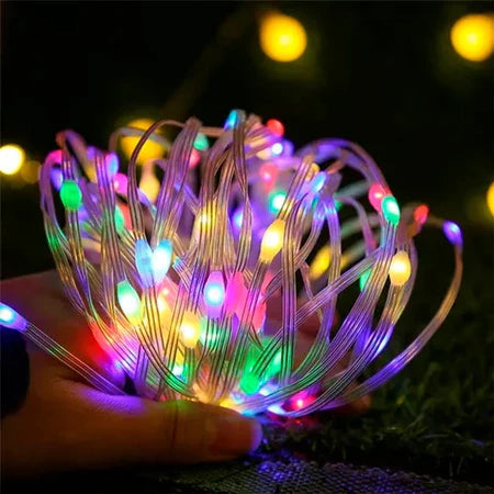 Pisca Cordão De Natal 100 Lâmpadas LED Colorido 10M / 110-220v